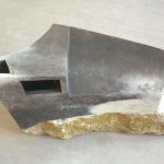 Form auf Stein mit Ammonit