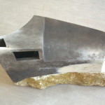 Form auf Stein mit Ammonit